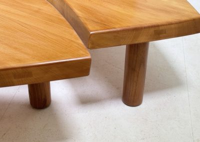 Table Œil T22C en orme massif, design organique par Pierre Chapo, France, années 1970