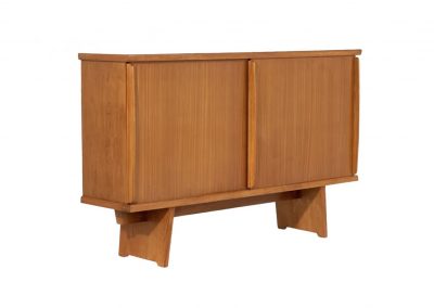 Bahut BCB n°2 en chêne et laque, design Charlotte Perriand, édition années 1950, modernisme français