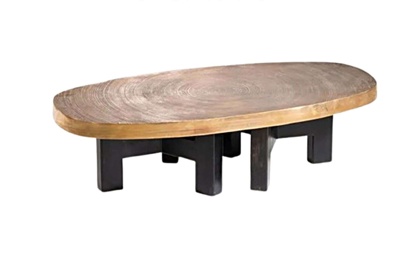 Table basse Goutte d’eau en fonte d’aluminium, design Ado Chale, années 1970