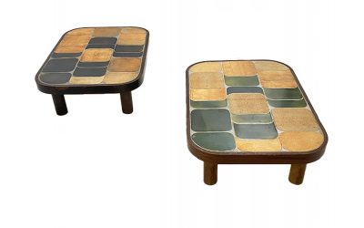 Paire Table Shogun Roger Capron