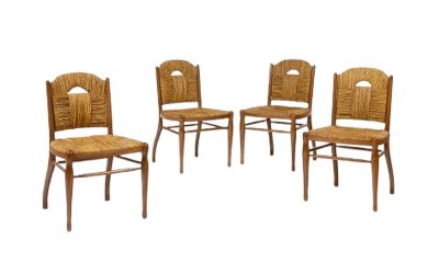 Chaises « Rendez-vous des Pêcheurs de Truite » Ruhlmann : Estimation et prix