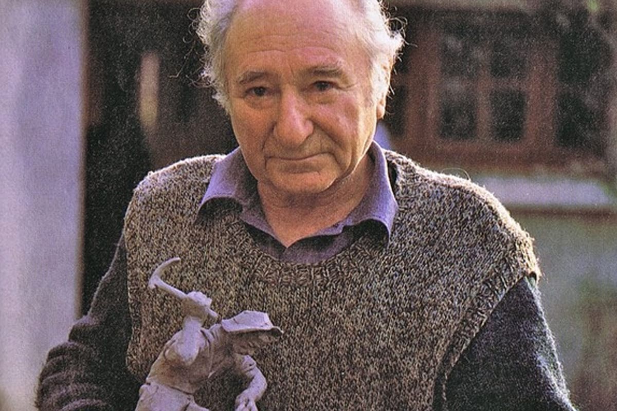 Céramique signée André Rozay, grès émaillé aux formes sculpturales et décors texturés, France, années 1950-70